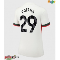 Camiseta Chelsea Wesley Fofana #29 Visitante Equipación para mujer 2025-26 manga corta